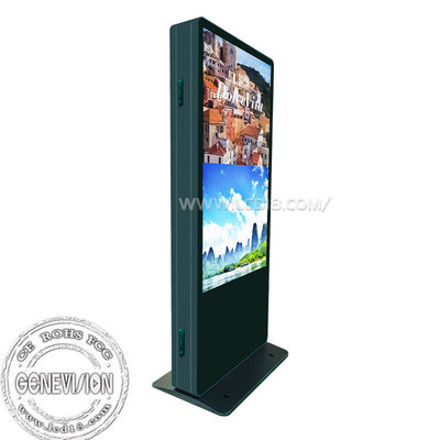 Display video LCD a due lati Chioschi pubblicitari Due display con segnaletica elevata